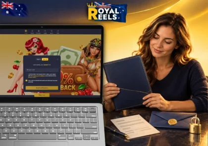 Royal Reels registration involves account details, age confirmation and email verification.